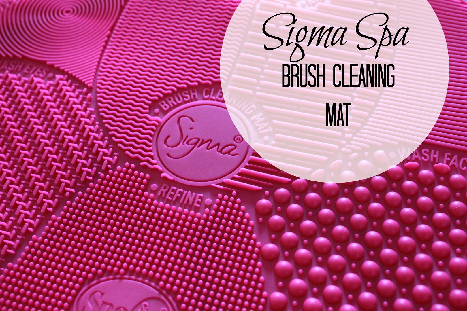 Sigma Spa Brush Cleaning Mat Review Pursuit of Pink